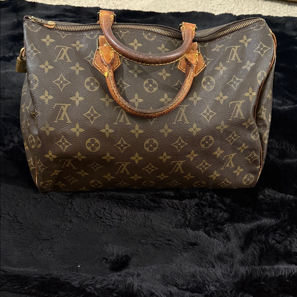 Louis Vuitton Brown Monogram Speedy30 Handbag